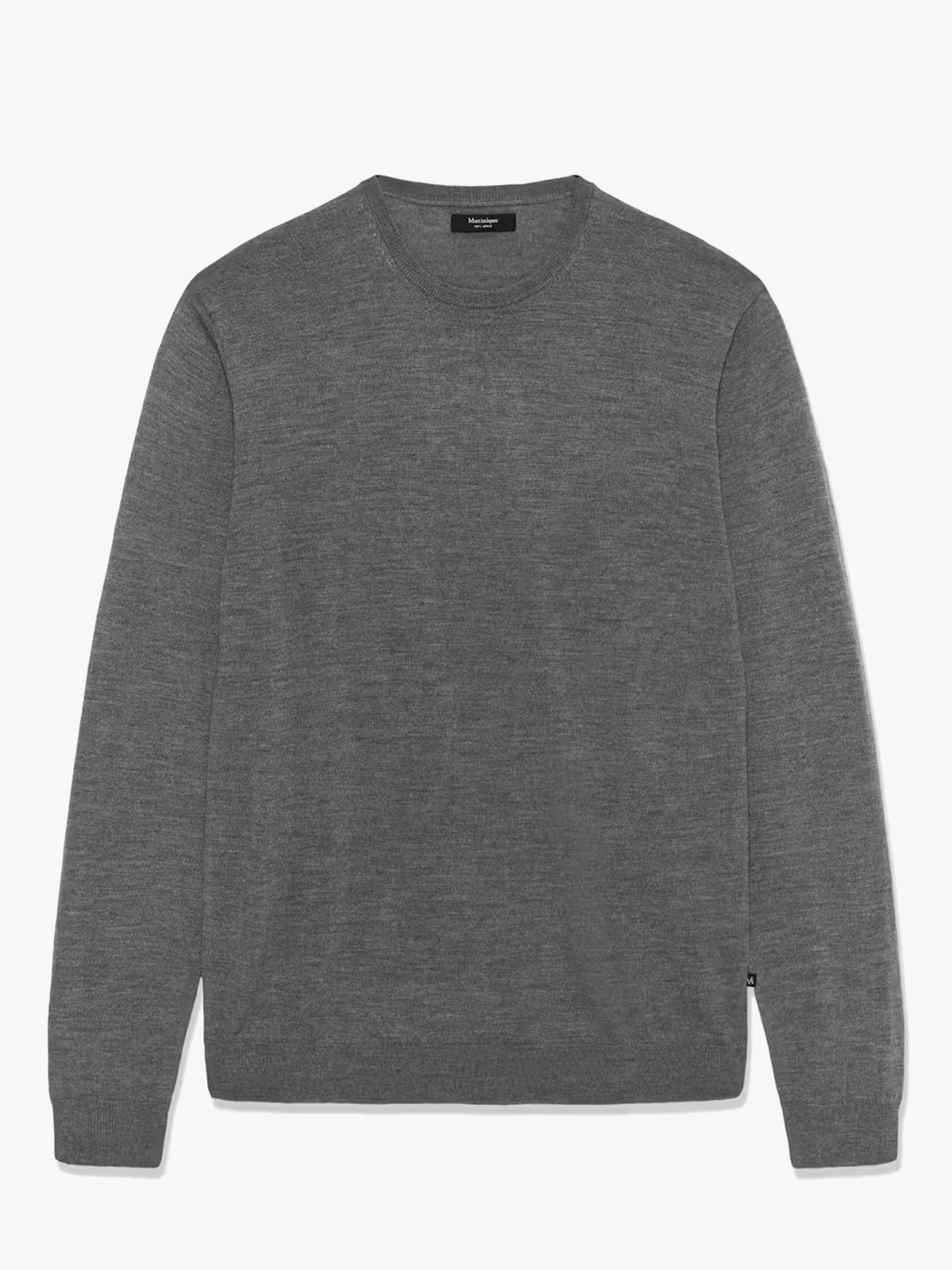 Matinique Grate Wool Pullover Med.Grey Melange