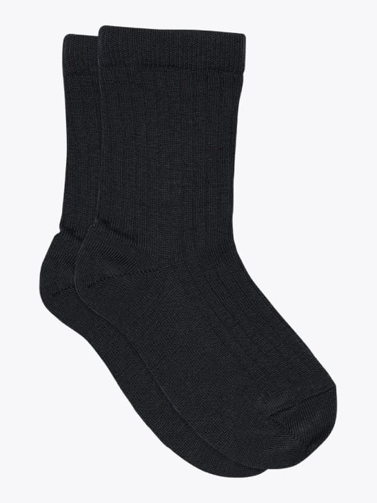 MP Denmark Wool rib socks Navy