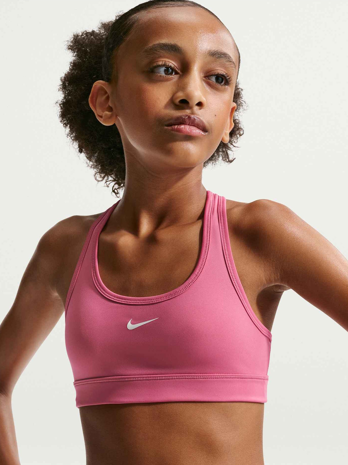 Nike Swoosh Bra Peony / White