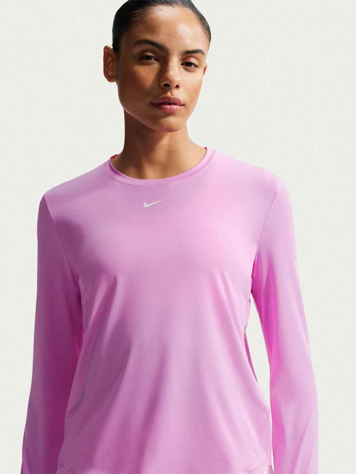 Nike One Classic Dri-Fit Long Sleeve Magenta / White