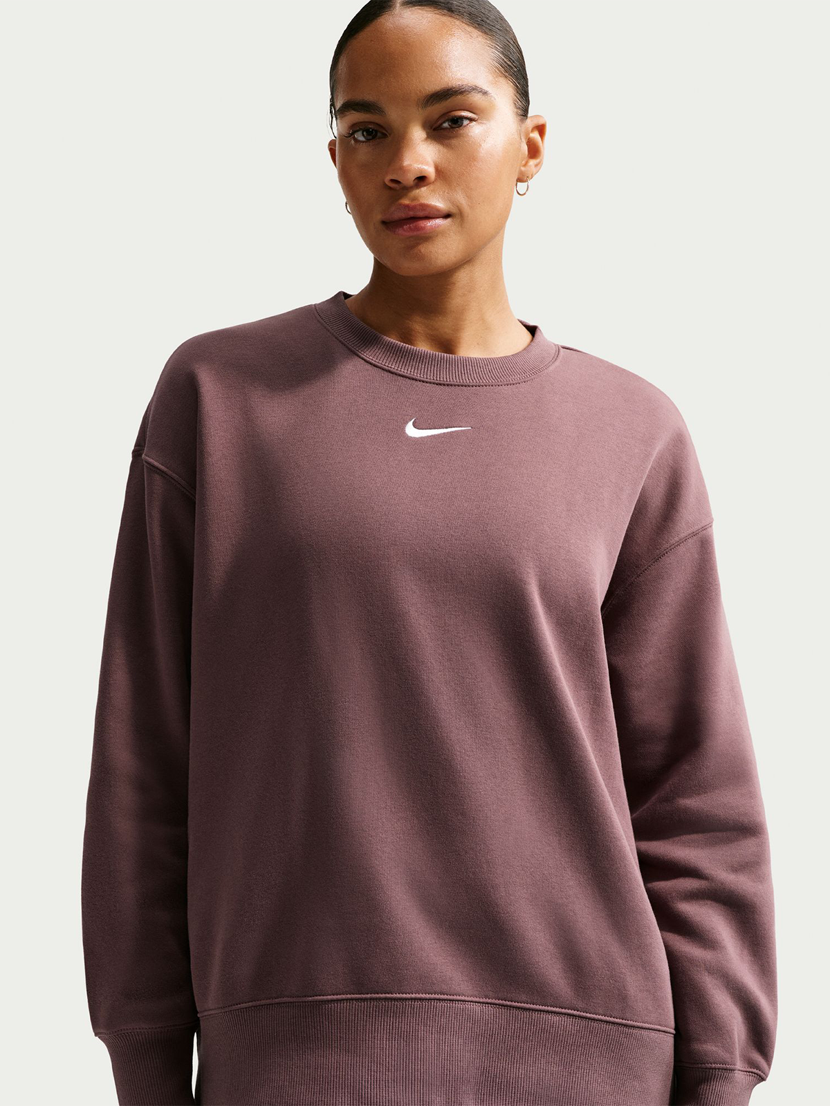 Nike Pheonix Fleece Oversized Crew-Neck Sweatshirt Tattoo / Sail