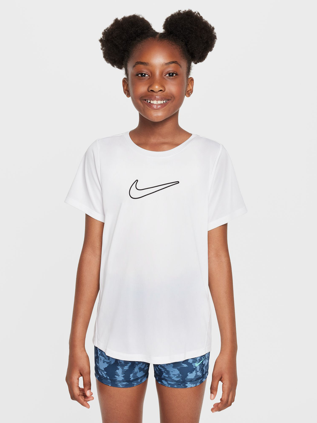 Nike One Fitted Tee Hvit
