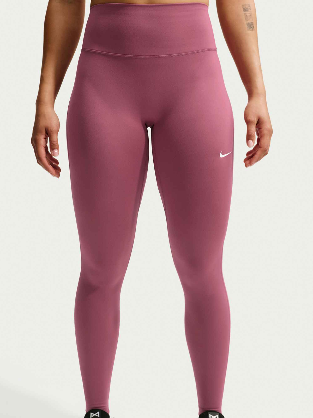 Nike One Dri-Fit High-Waisted Full-Lenght Leggings Useam Pink Smoke / White
