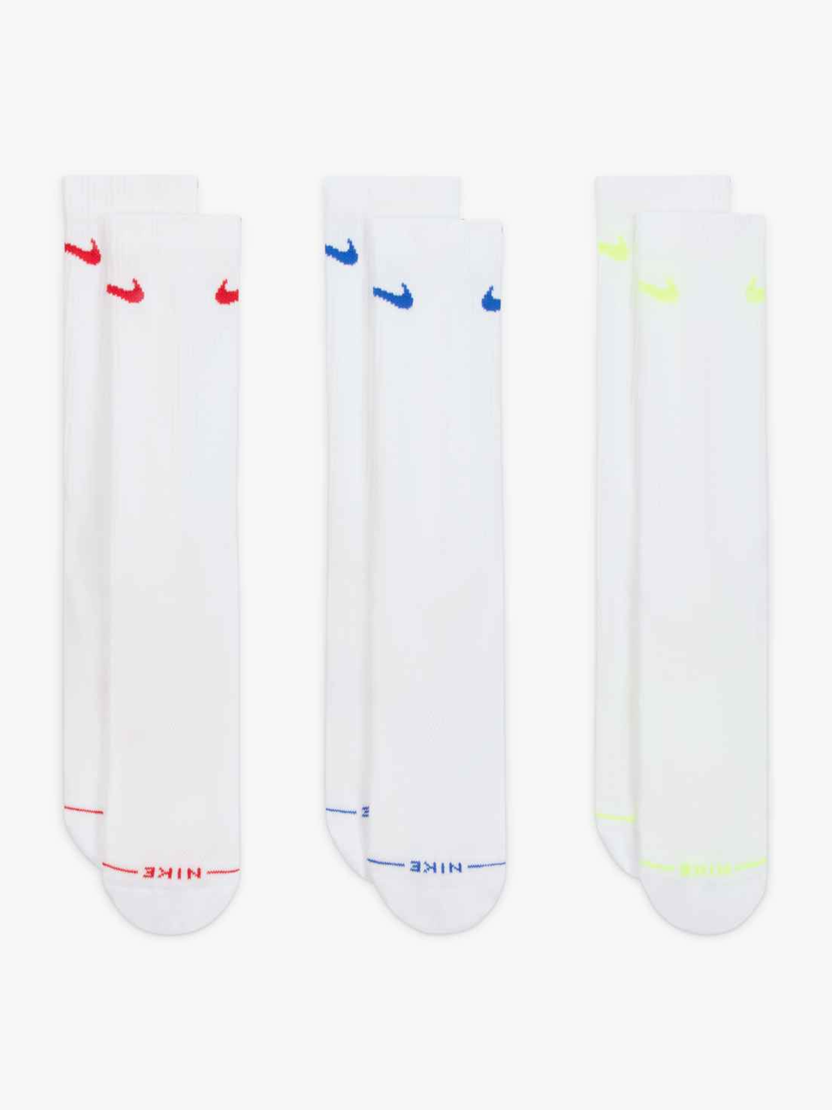 Nike Everyday Elevated Crew Socks 3pk Multi-Color