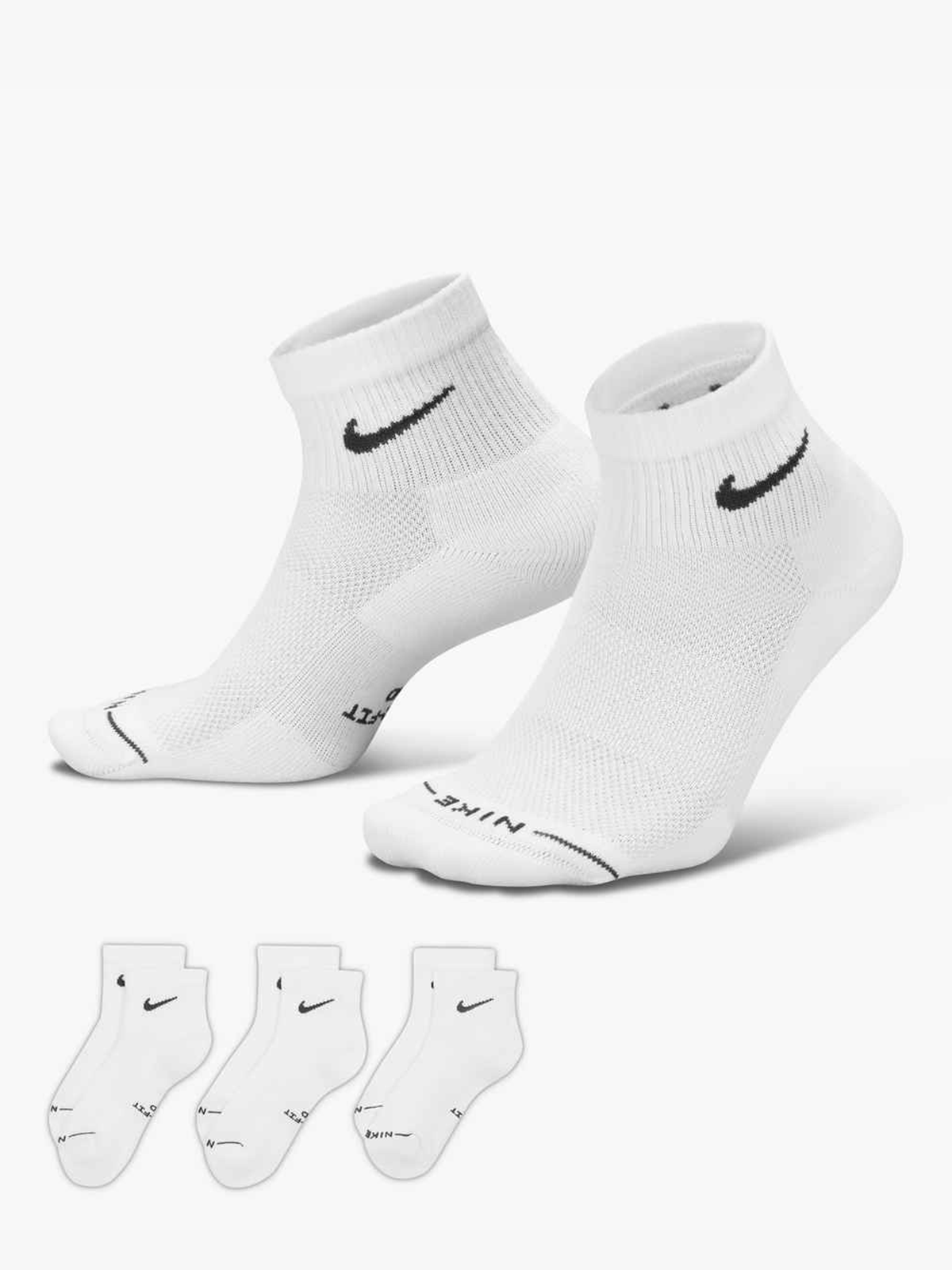 Nike Everyday Ankle Socks 3-Pack Hvit