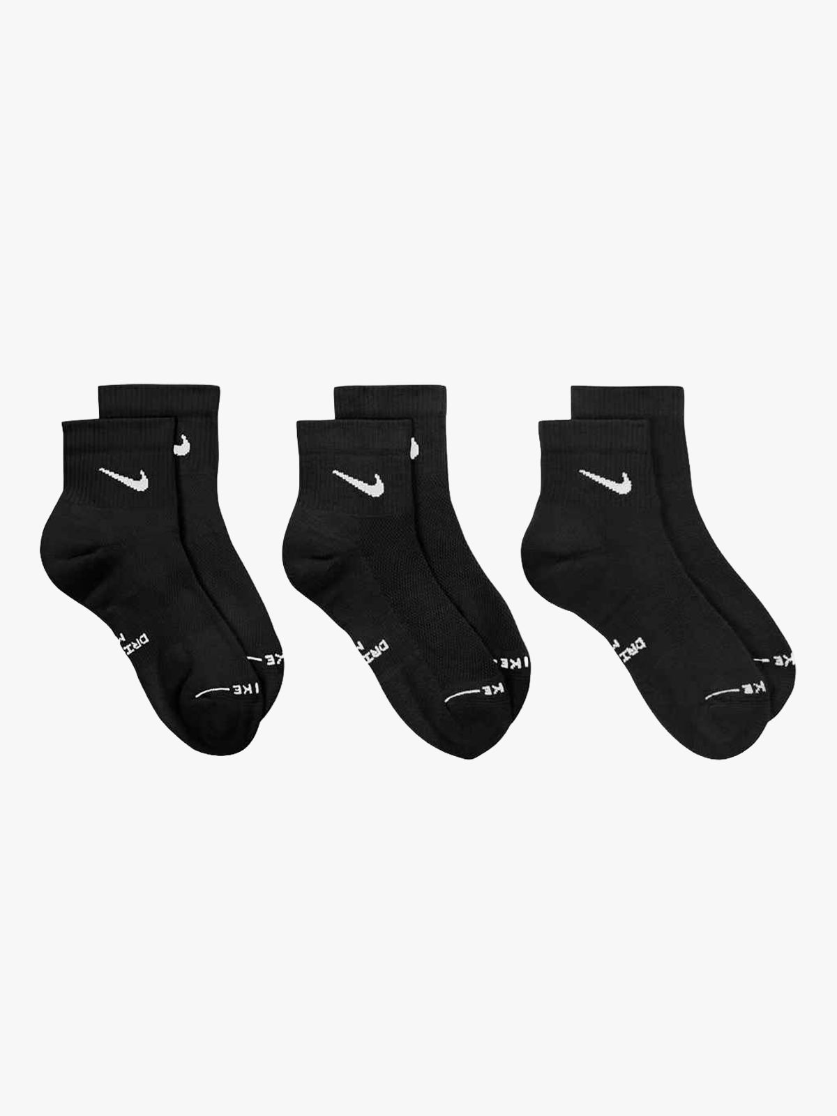 Nike Everyday Ankle Socks 3-Pack Black