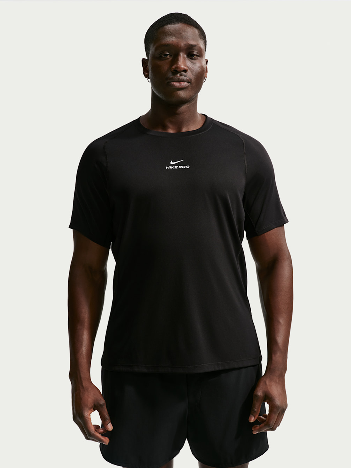 Nike Pro Dri-Fit NPT Short Sleeve Top Black / White