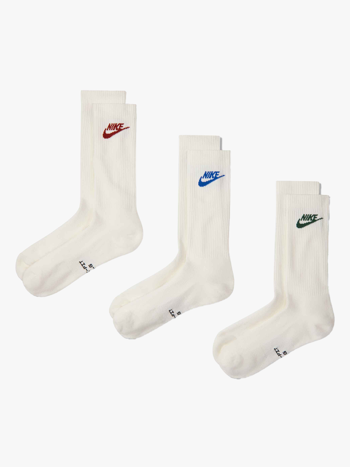 Nike Everyday Elevated Crew Socks 3-pack Multi-Color