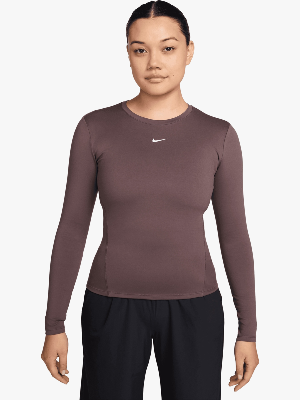 Nike One Fitted Dri-Fit Long Sleeve Top Tattoo / White