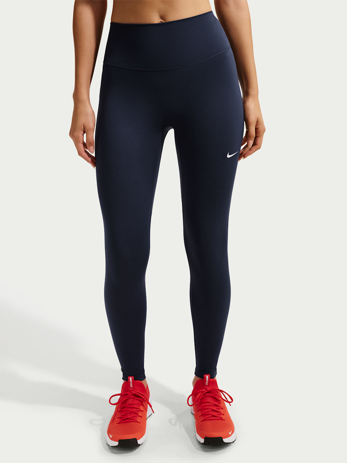 Nike One Dri-Fit High-Waisted 7/8 Leggings Useam Midnight Navy / White