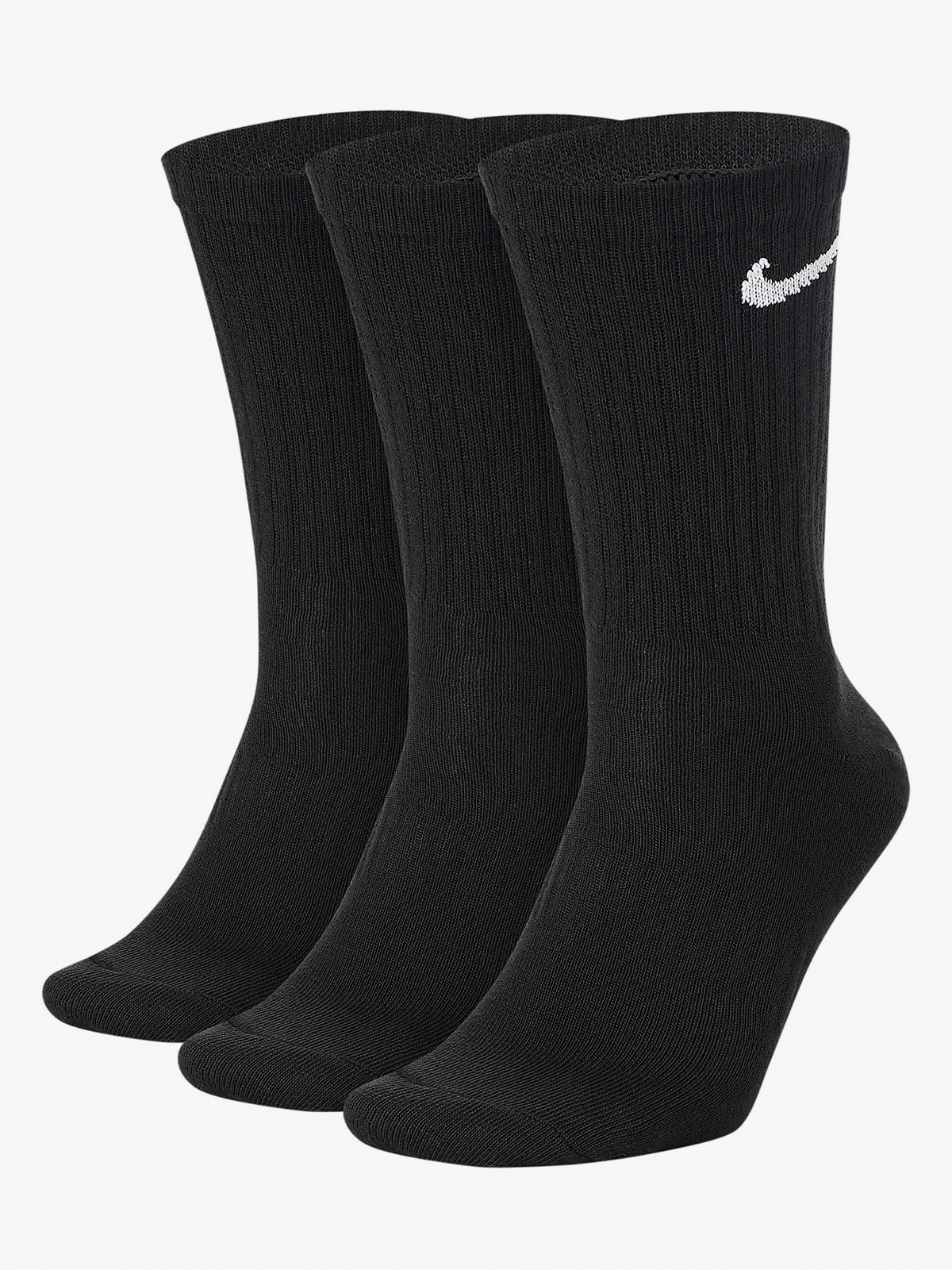 Nike Everyday Lightweight Training Crew Socks 3PK Black / White