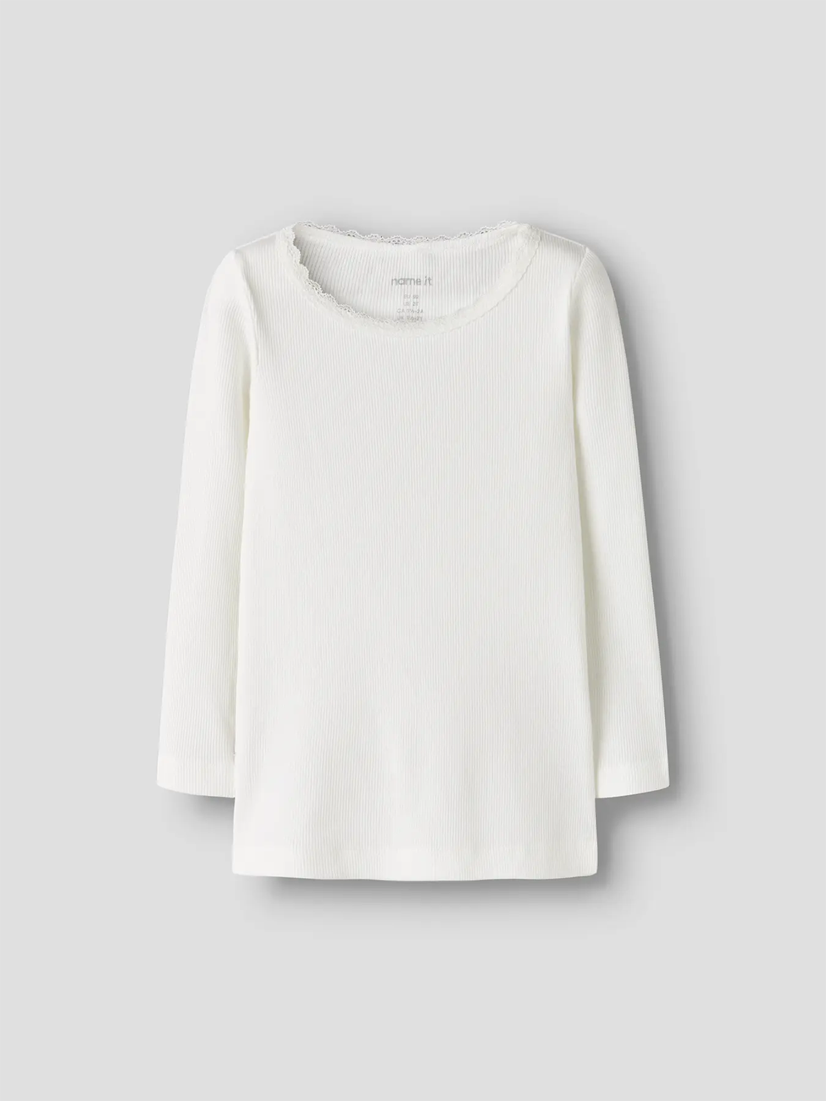 Name It Kab Long Sleeve Top Cloud Dancer