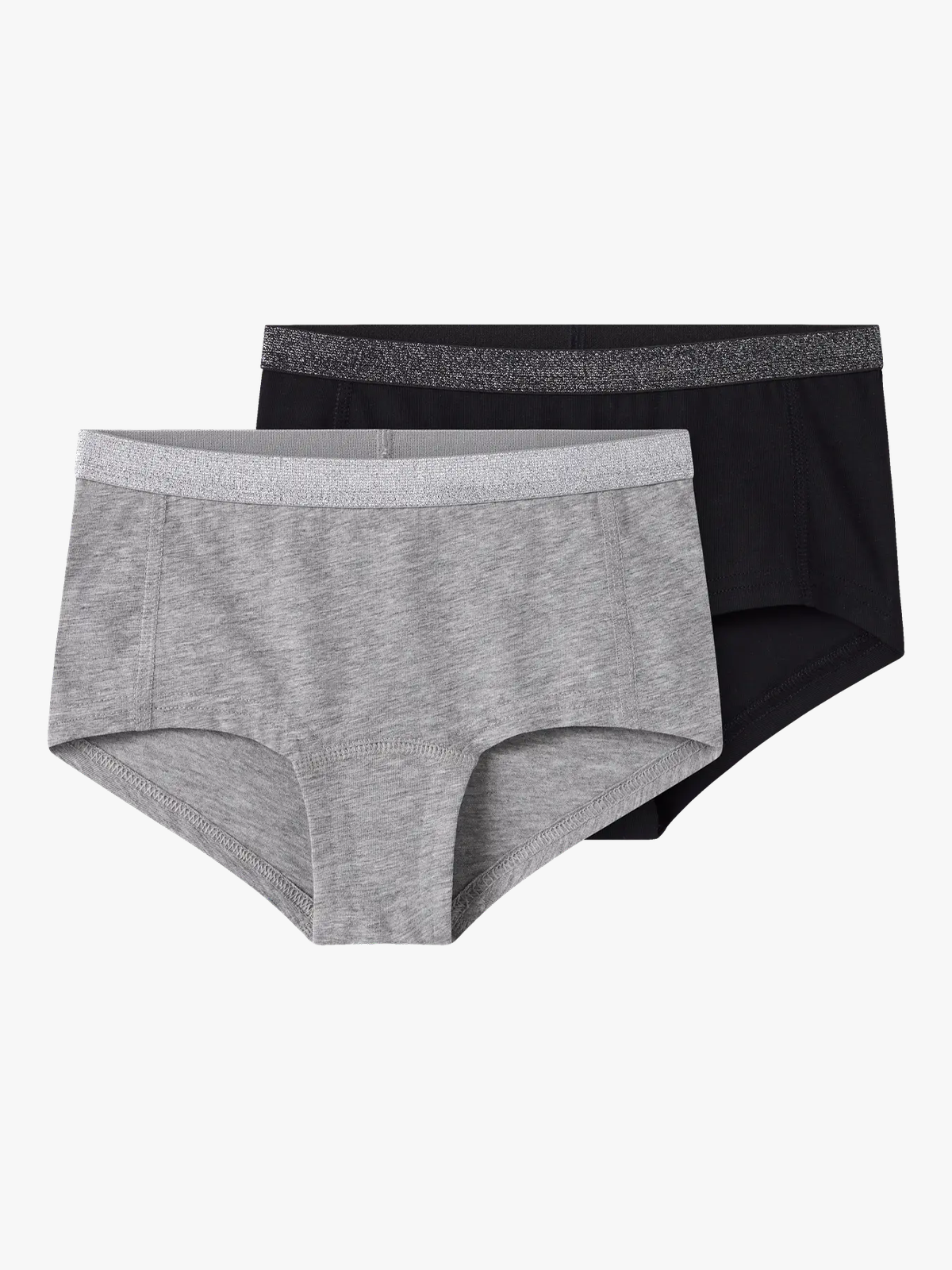 Name It Hipster 2-Pack Black w/ Grey Melange