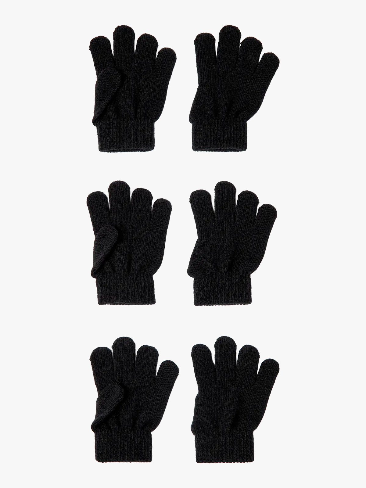 Name It Magic Gloves 3 Pakk Black