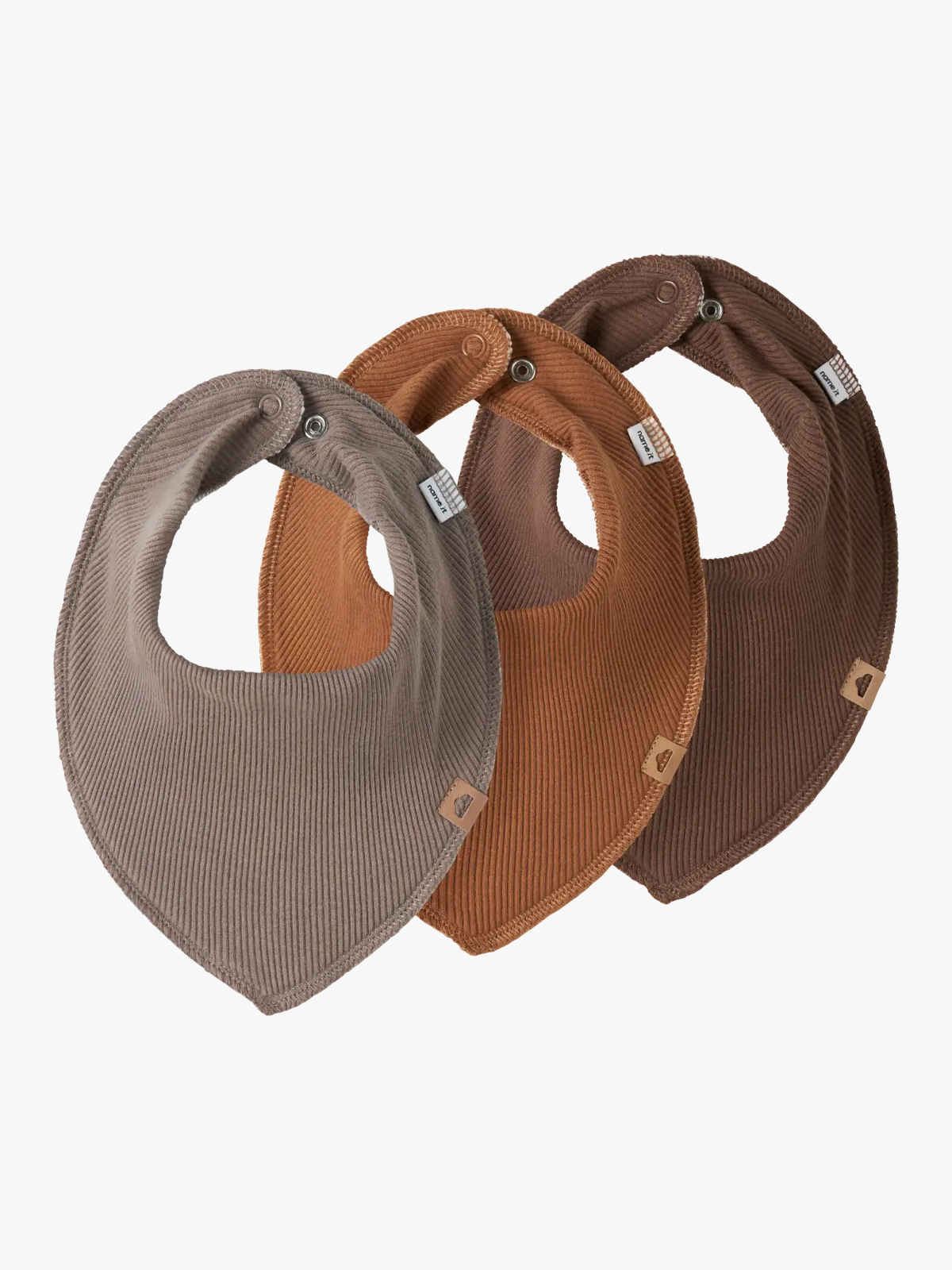 Name It Yvetti 3 Pack Scarf Bib Mustang W. Argan Oil / Fossil
