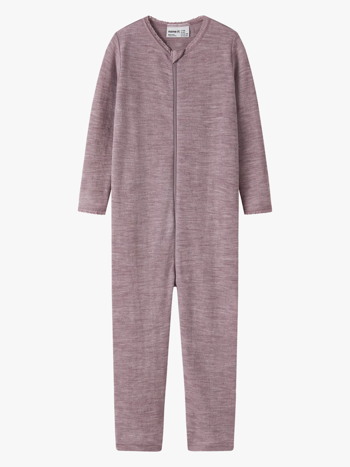 Name It Wang Wool Needle Nightsuit Solid Toadstool