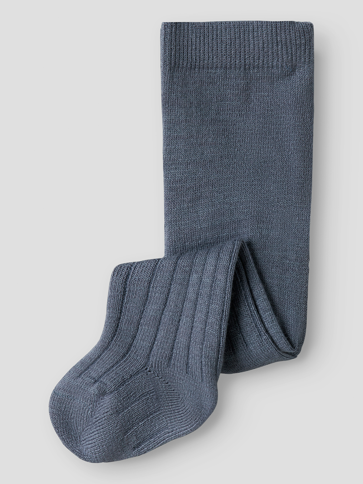 Name It Wakma Wool Blend Rib Pantyhose Folkstone Gray