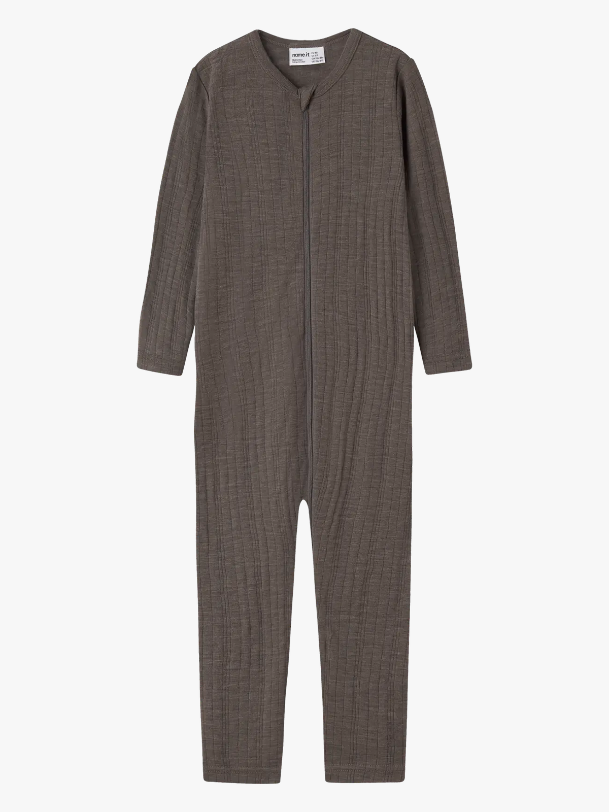 Name It Wang Wool Needle Nightsuit Solid Morel