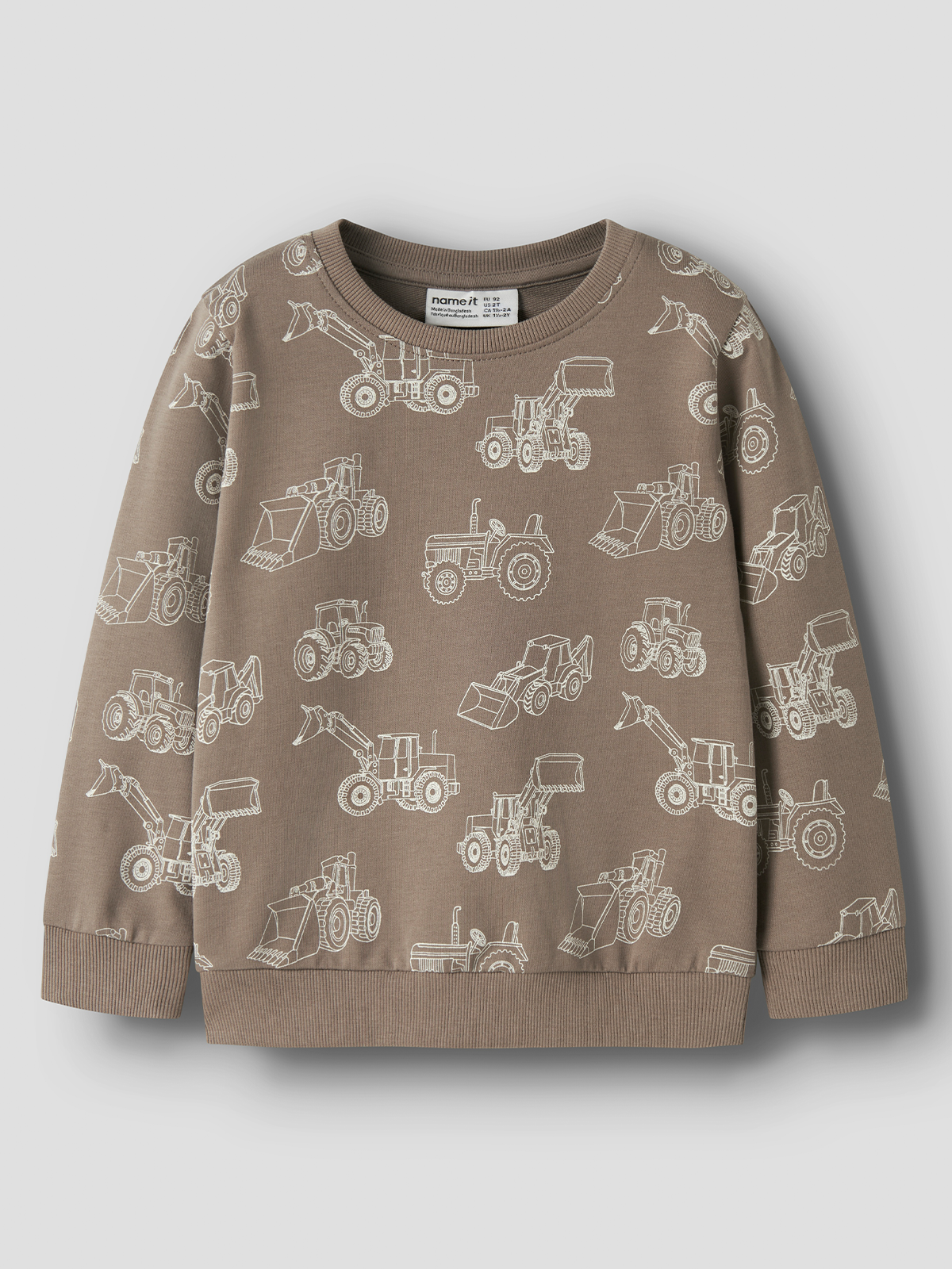 Name It Varon Long Sleeve Sweater Fossil