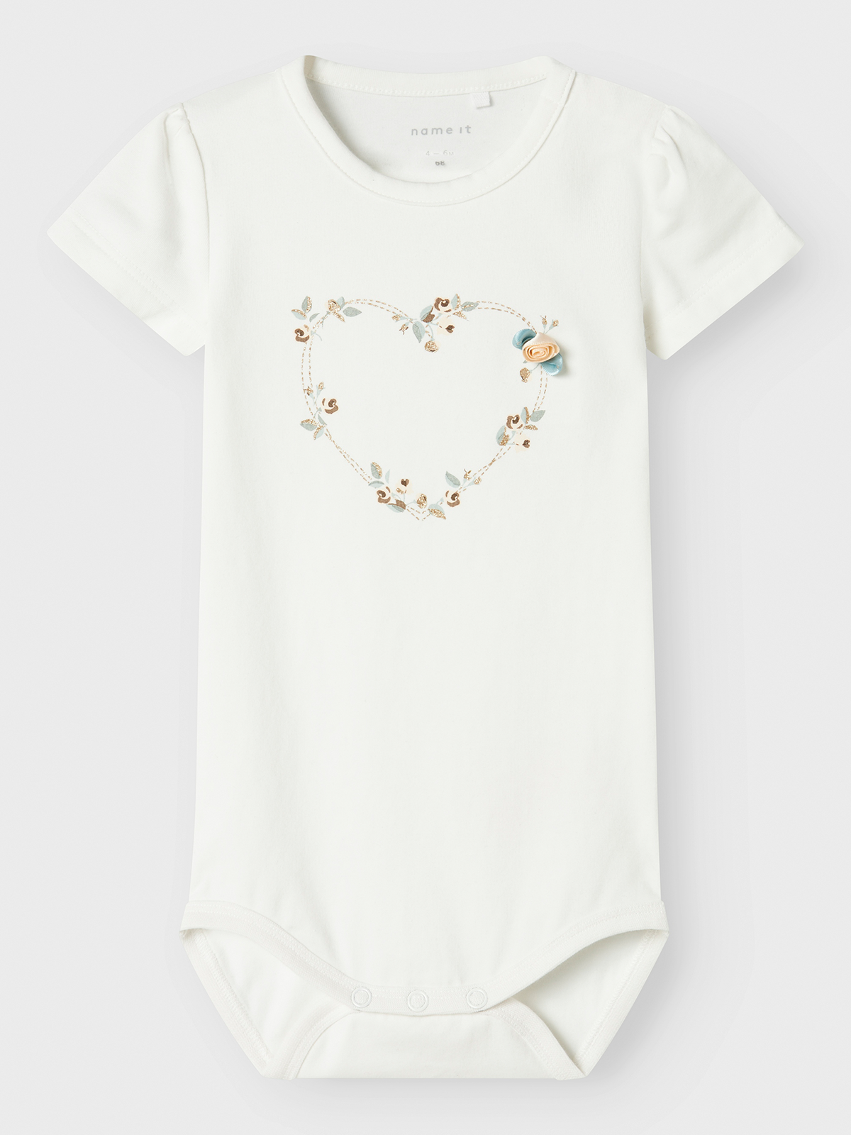 Name It Hillie Short Sleeve Body Box Cloud Dancer