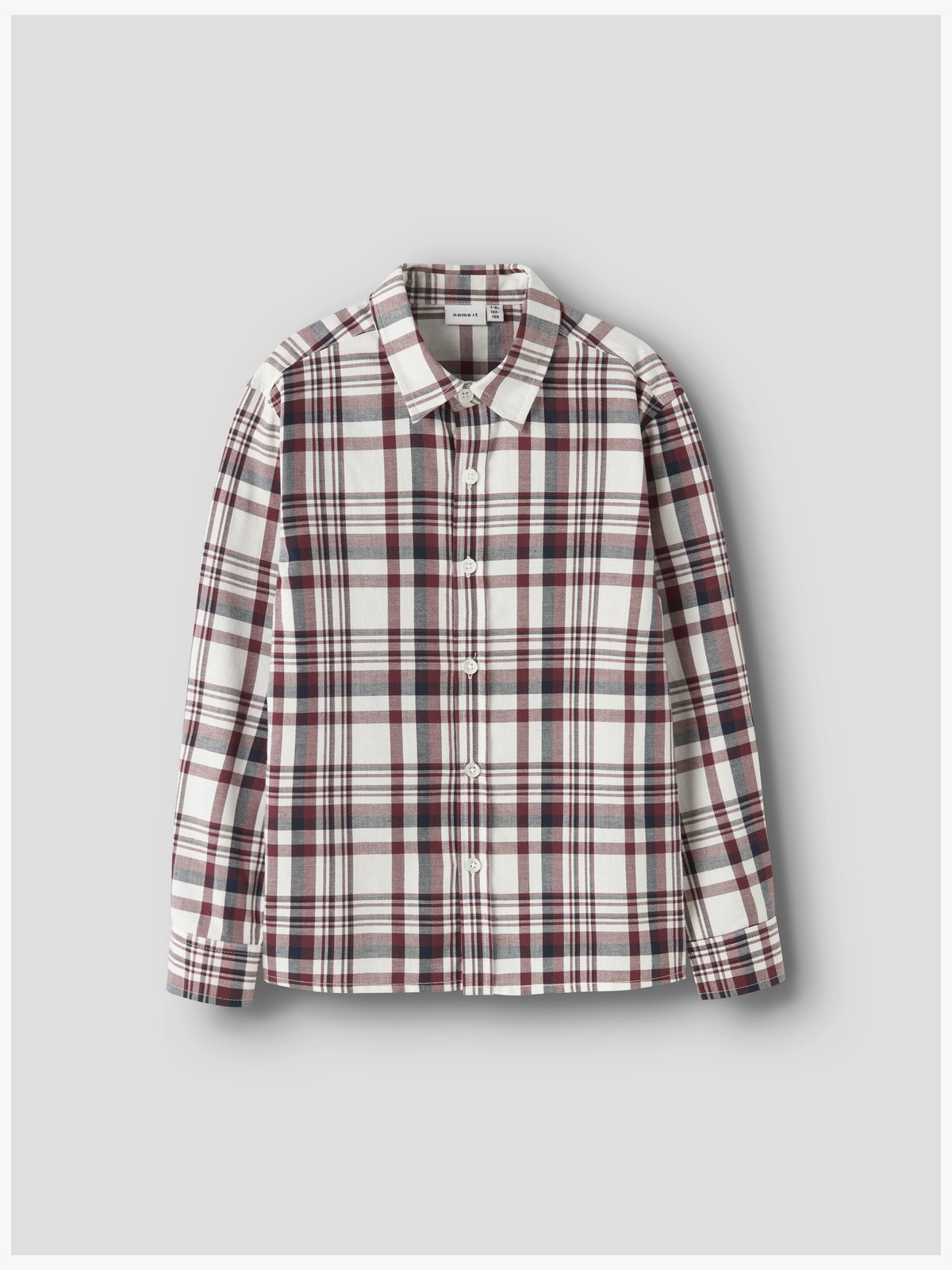 Name It Rolum Long Sleeve Shirt Burgunder
