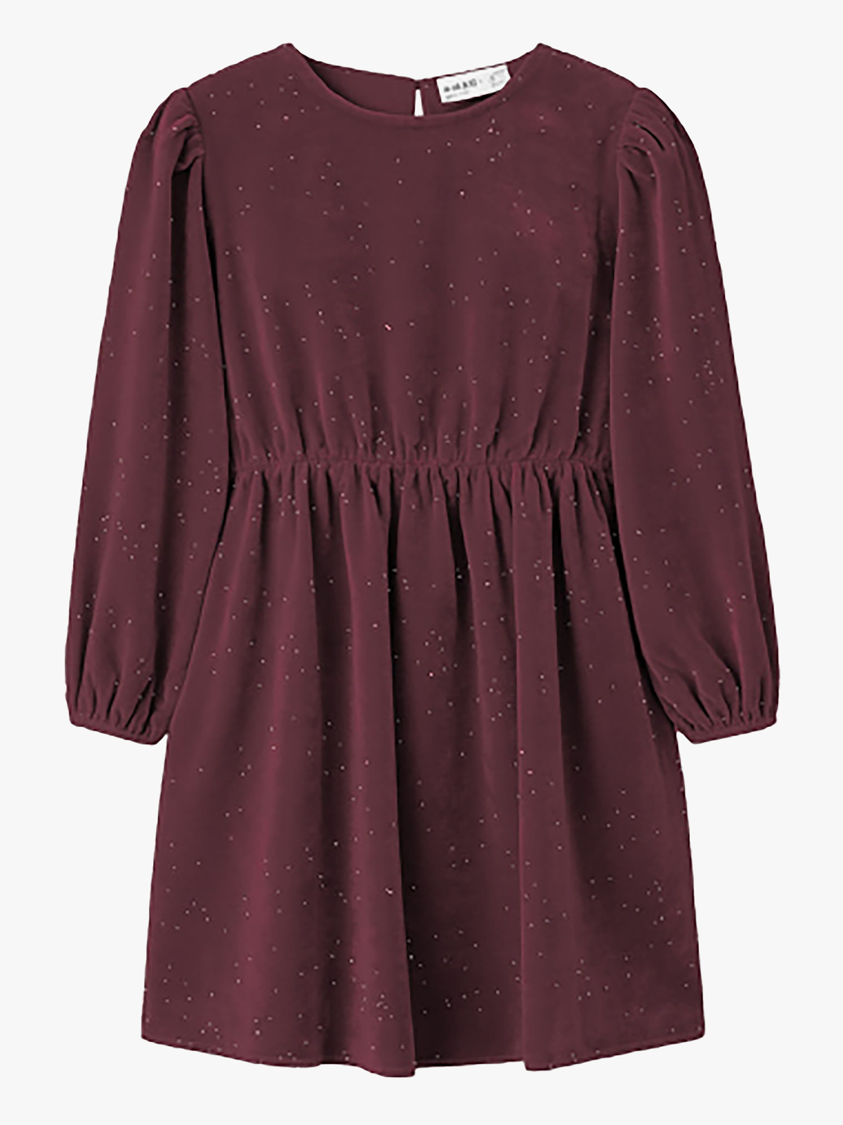 Name It Ricya Long Sleeve Dress Burgundy