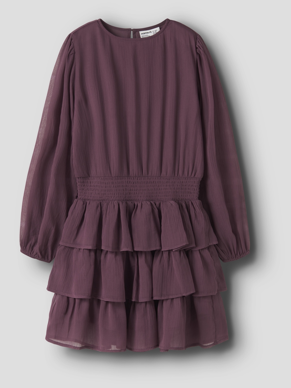 Name It Rorlinoe LS Dress Lilla