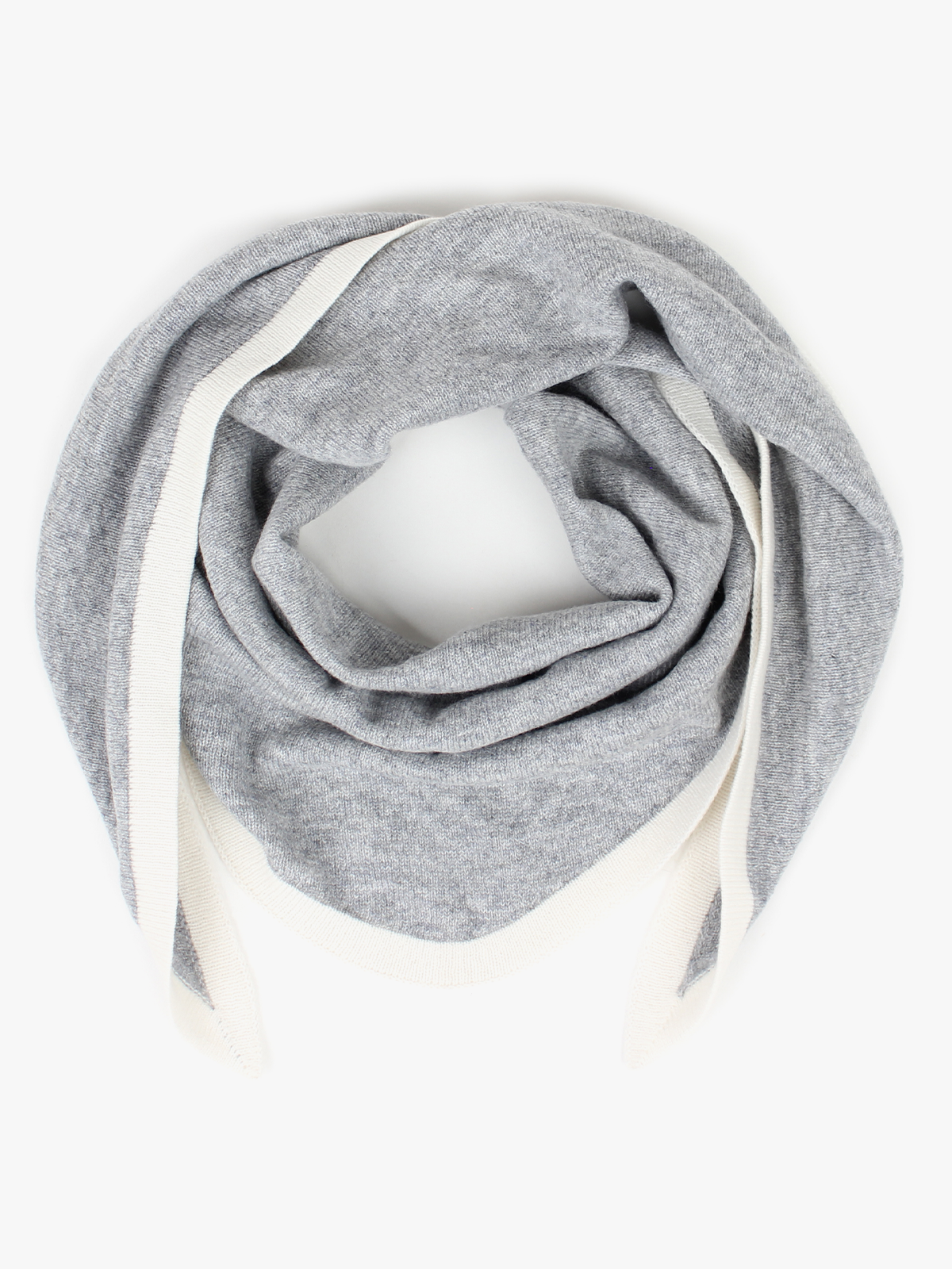 Nohr Studio Lara Duo Wool Cashmere Triangle L Grå