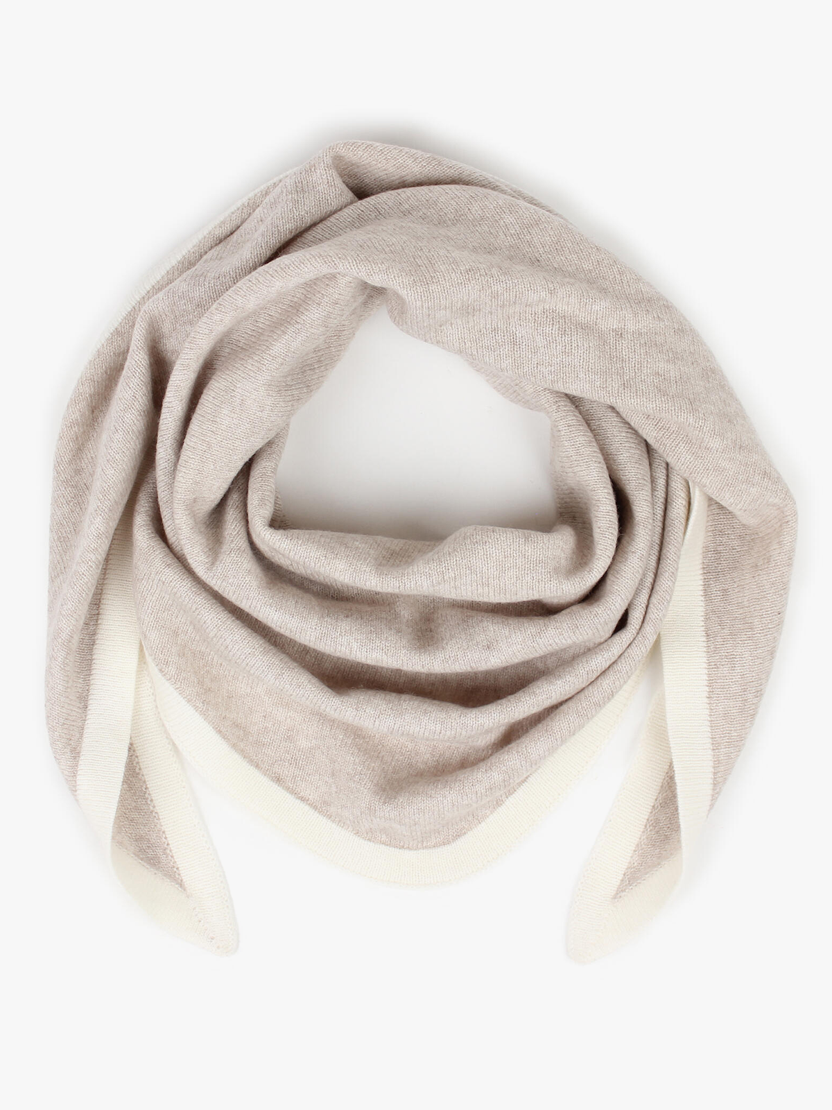 Nohr Studio Lara Duo Wool Cashmere Triangle L Sand 13
