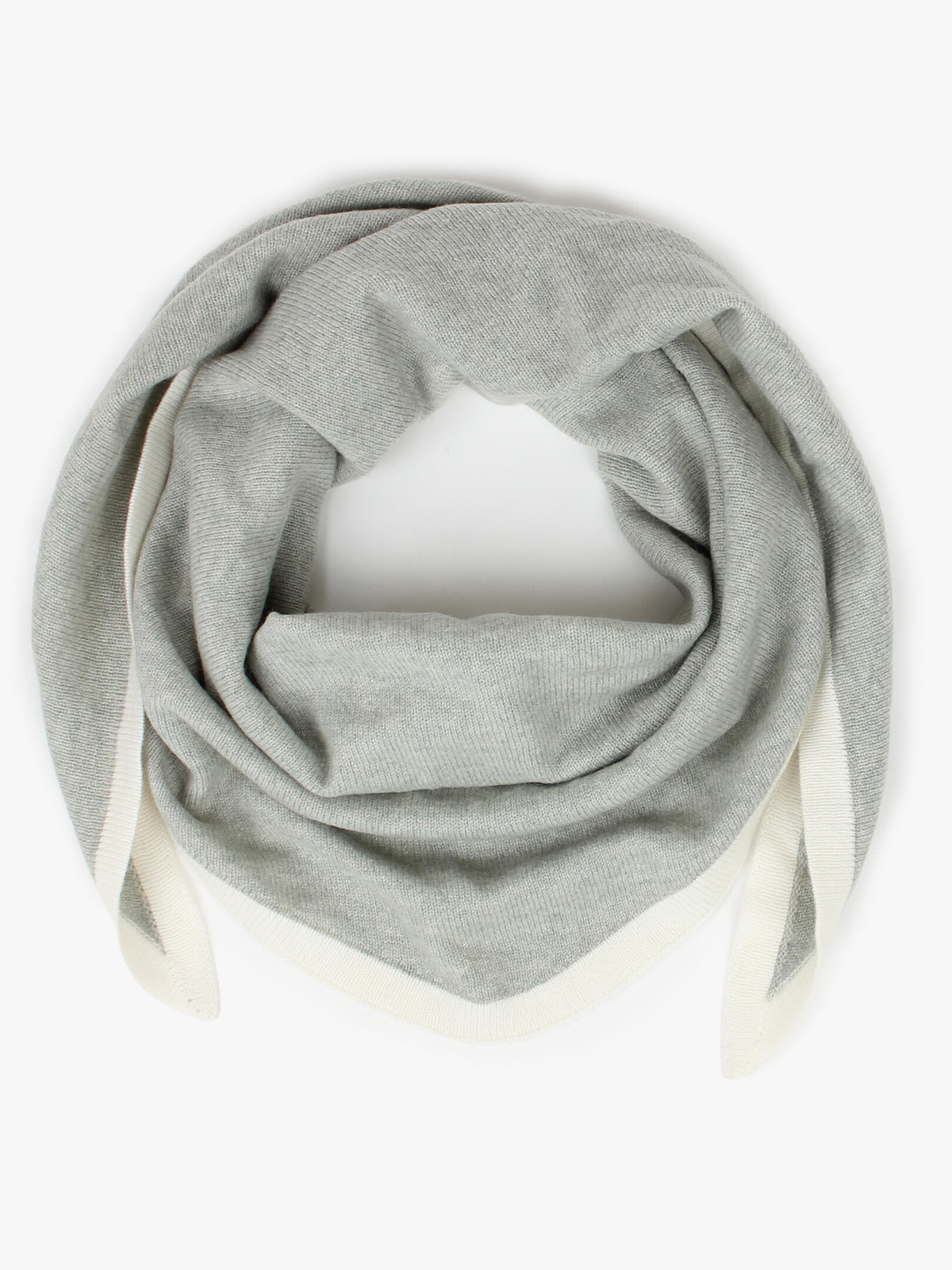 Nohr Studio Lara Duo Wool Cashmere Triangle L Lys Grønn 81