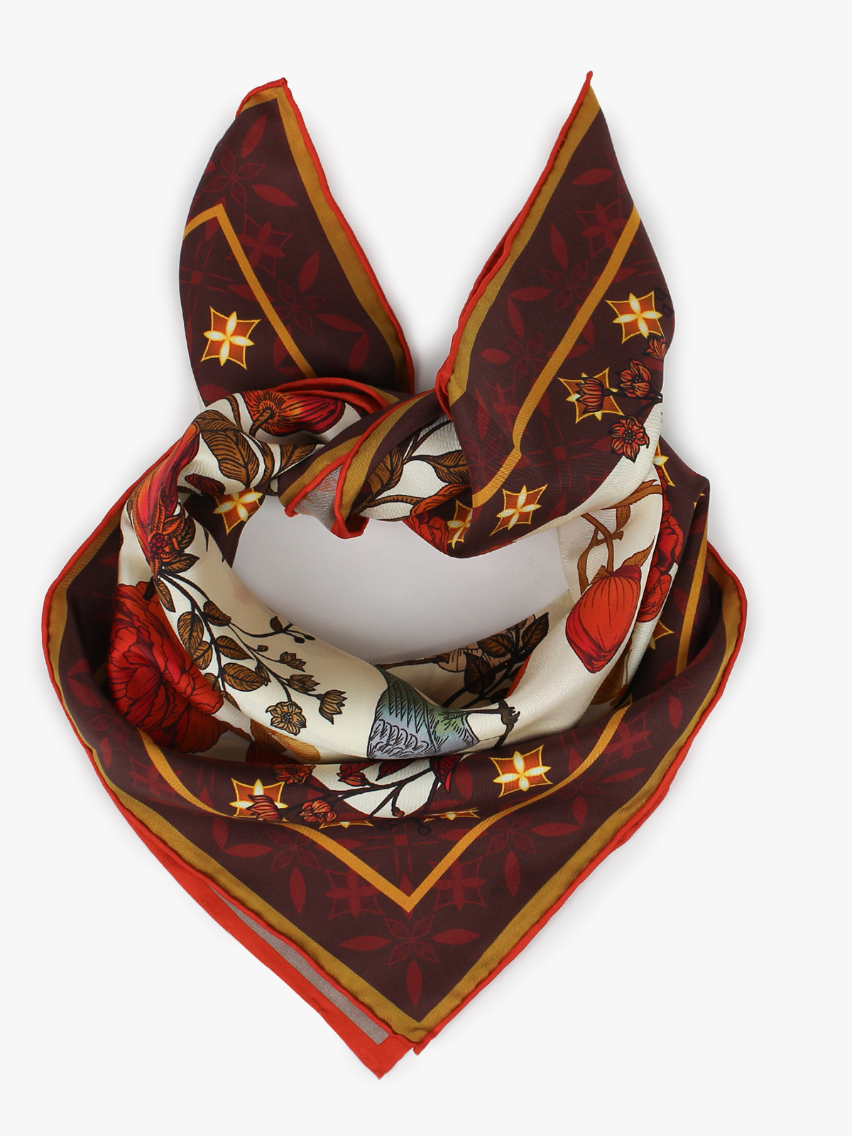 Nohr Studio Ronja Silk Scarf Burgunder