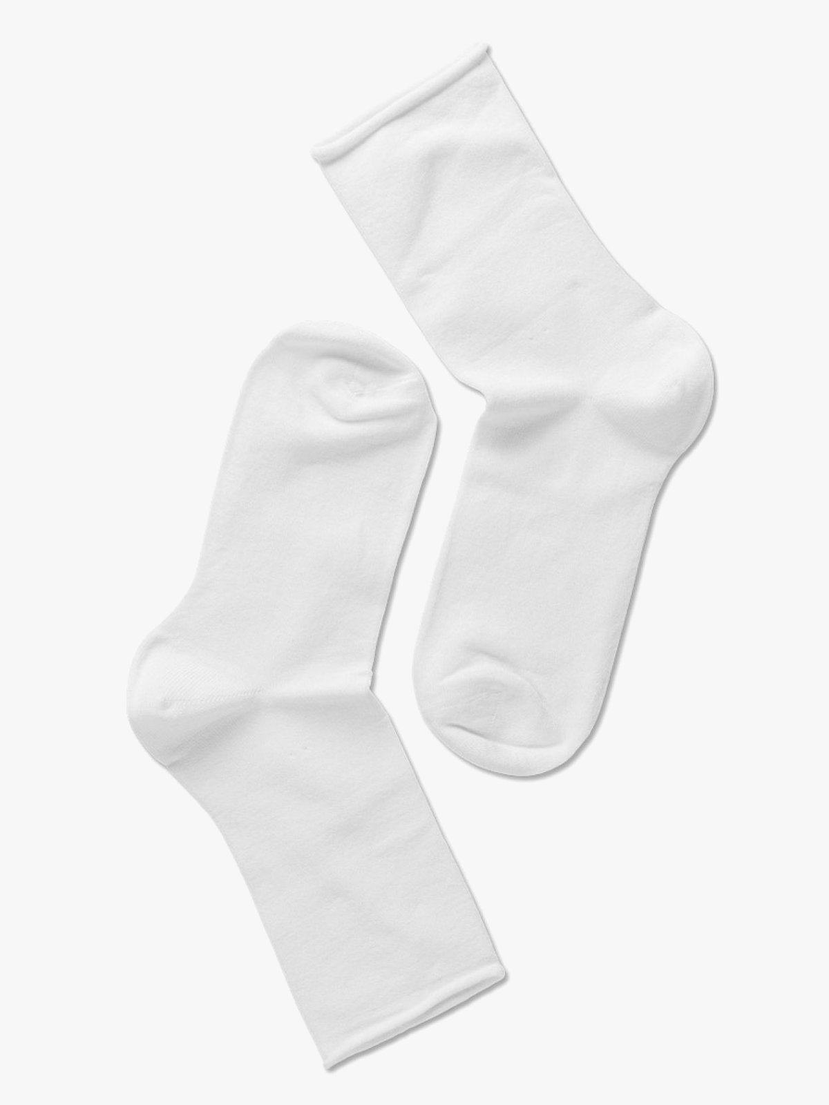 Note Woman Bamboo Roll Top Hvit