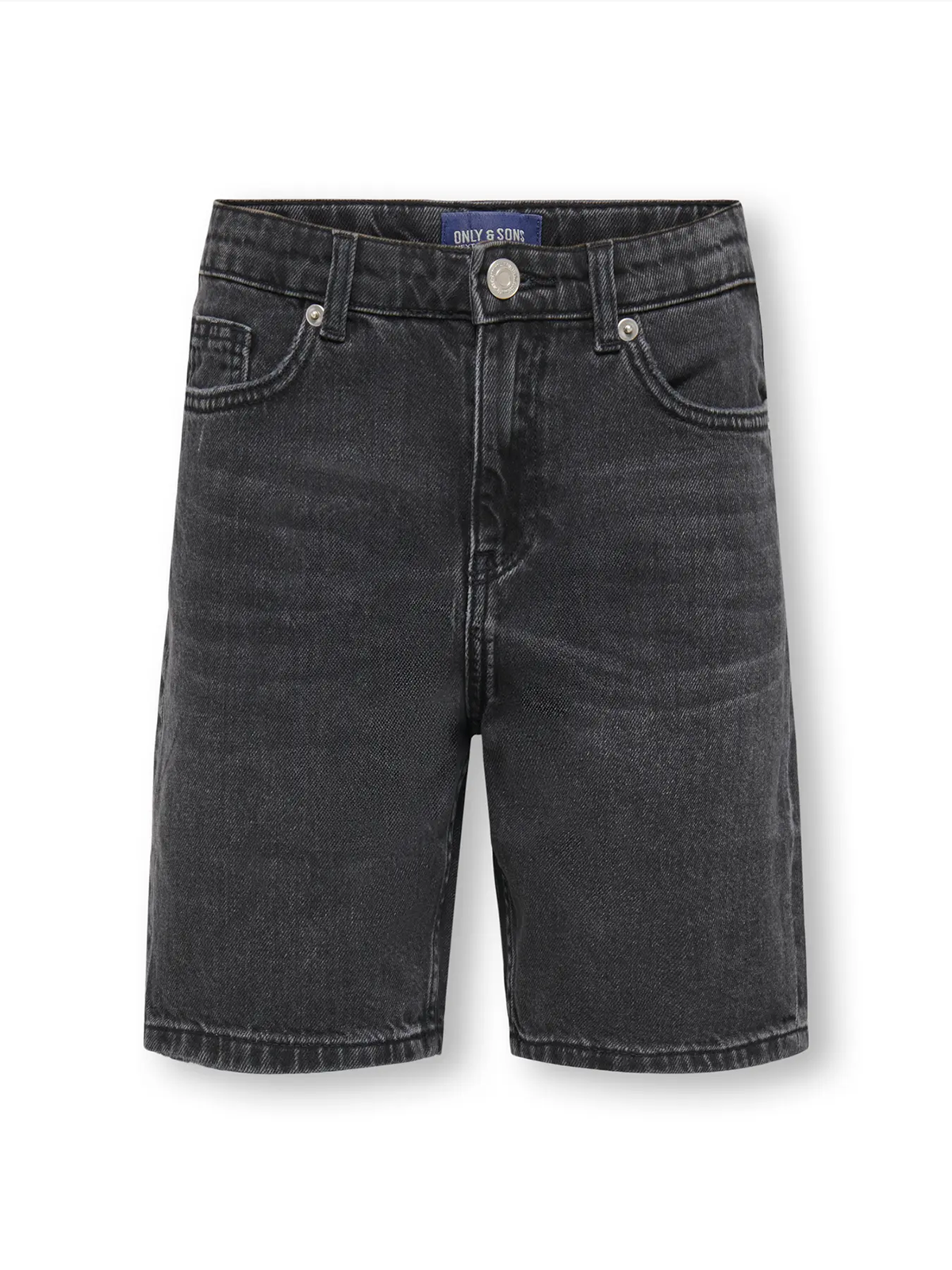Only & Sons Jr Edge Tai Denim Shorts Washed Black
