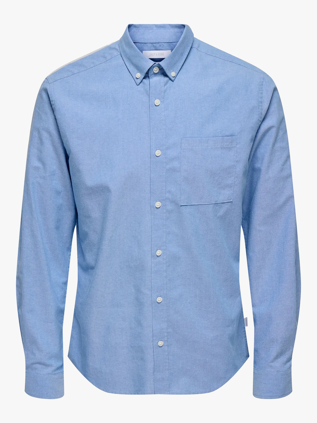 Only & Sons Alvaro Slim Long Sleeve Oxford Shirt Cashmere Blue