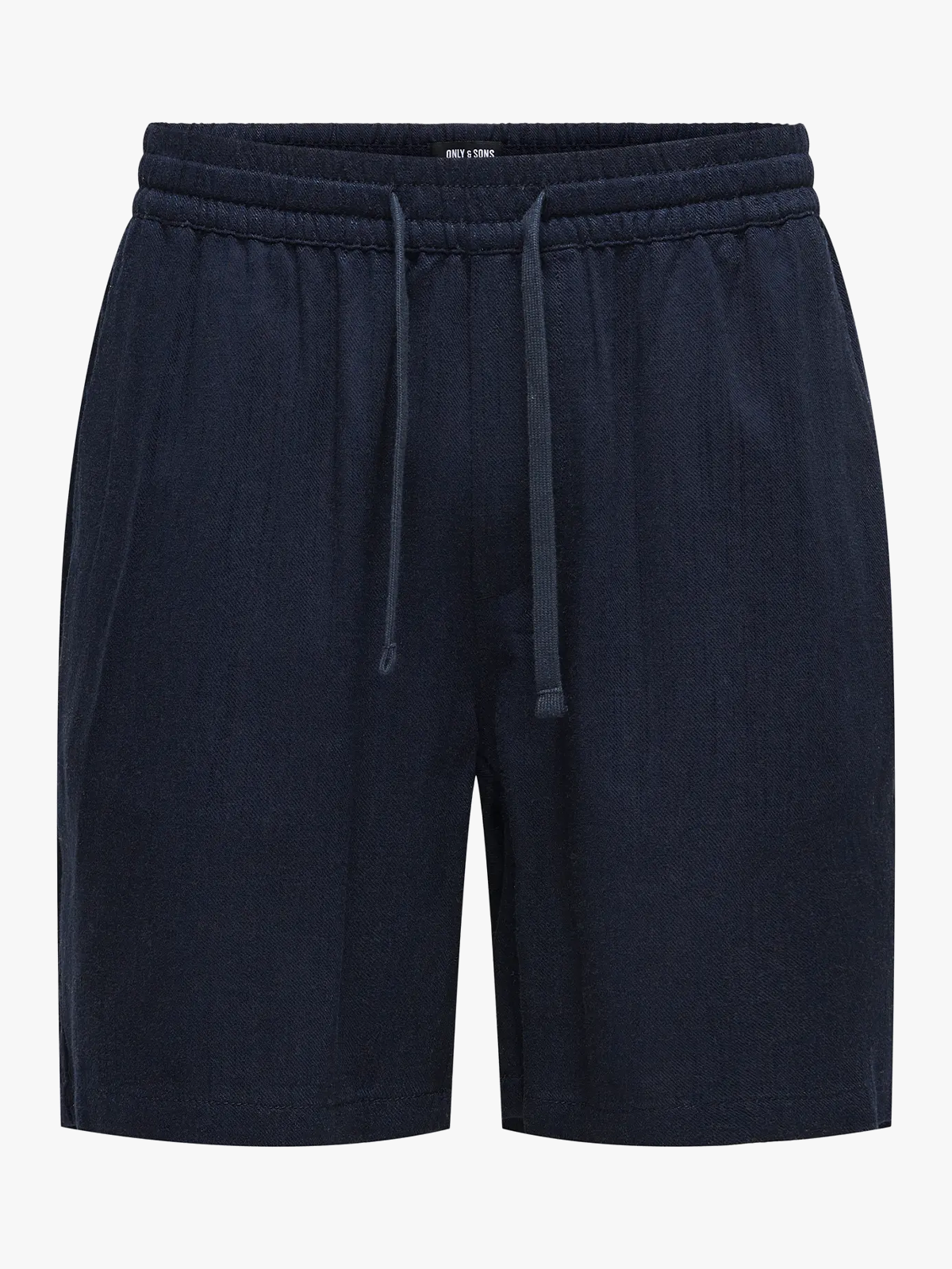 Only & Sons Tel Viscose Lin Shorts Dark Navy
