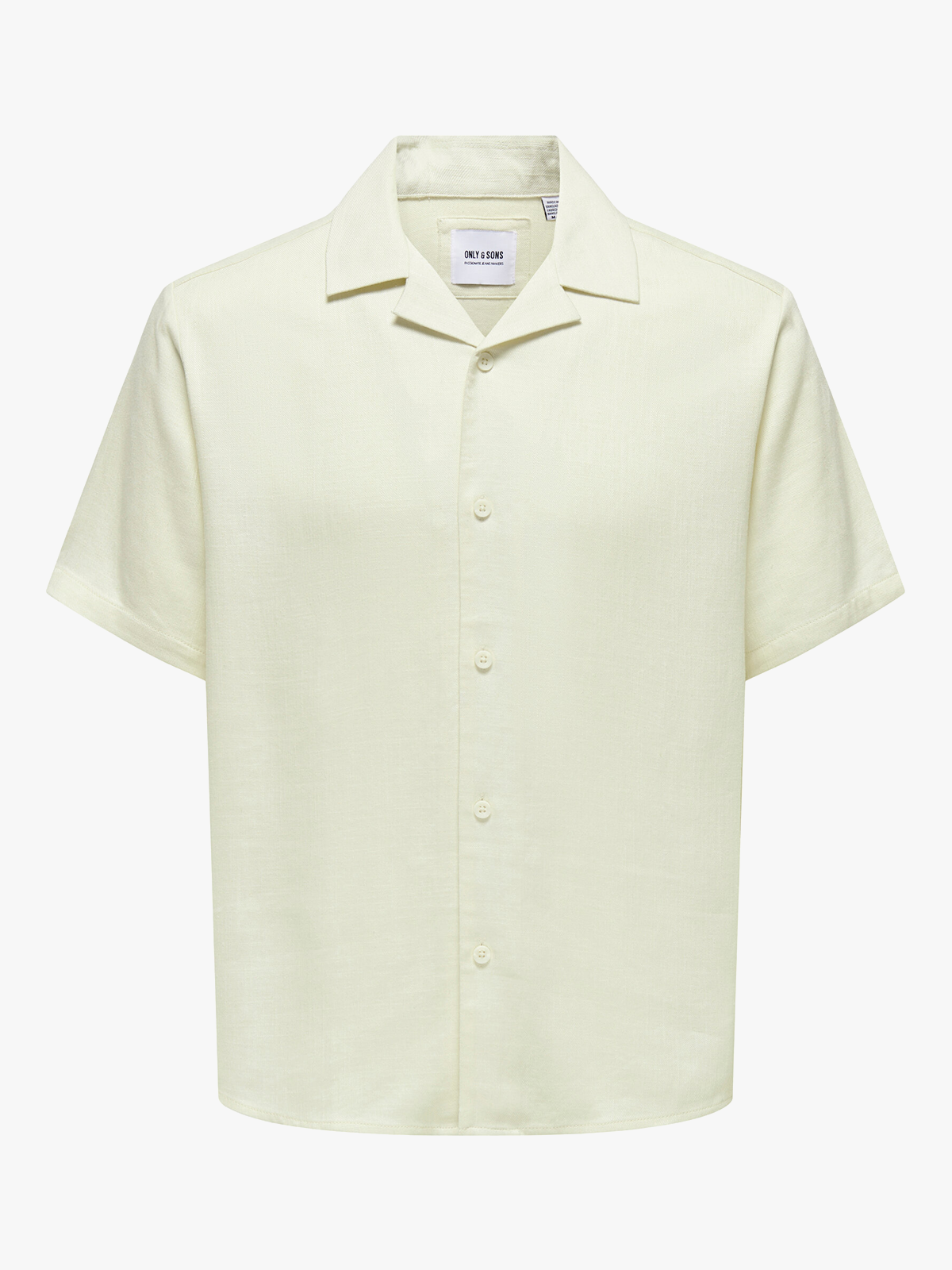 Only & Sons Kari Resort Short Sleeve Shirt White