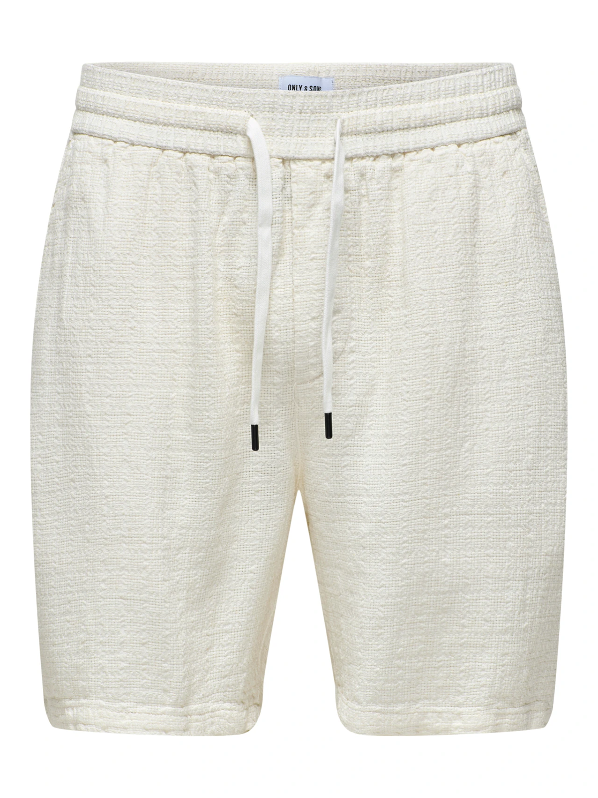 Only & Sons Tel Linen Latham Shorts Cloud Dancer