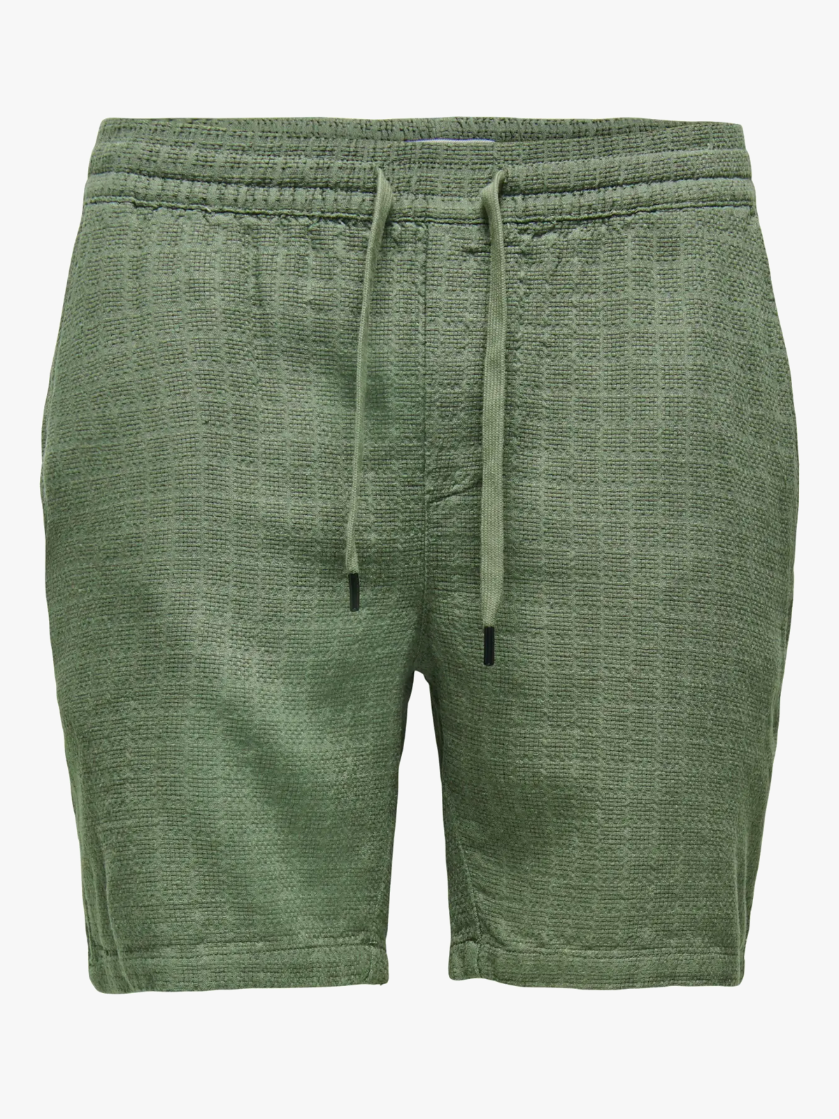 Only & Sons Tel Linen Latham Shorts Dusty Olive