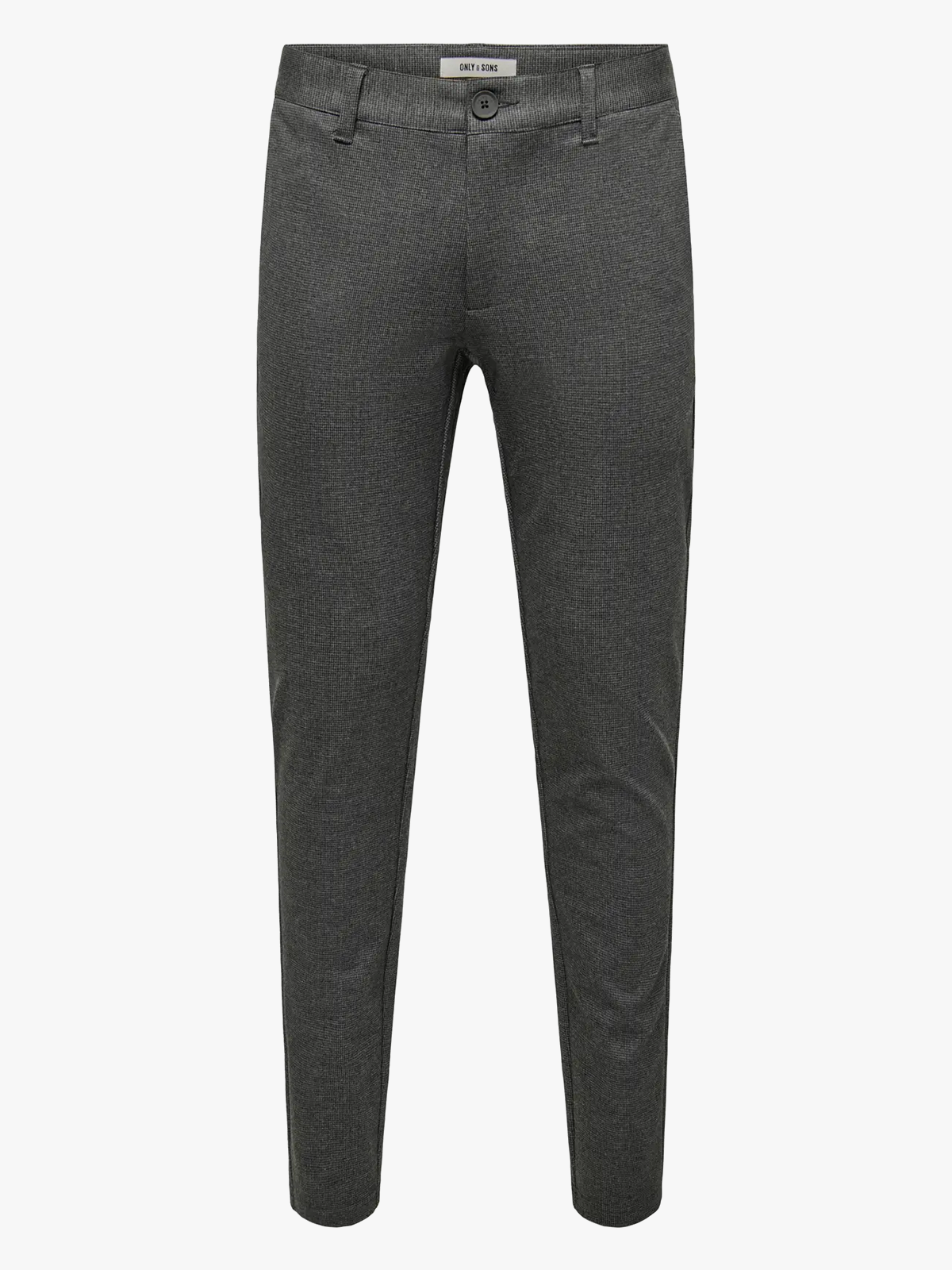 Only & Sons Mark Slim Check Pant Jet Black