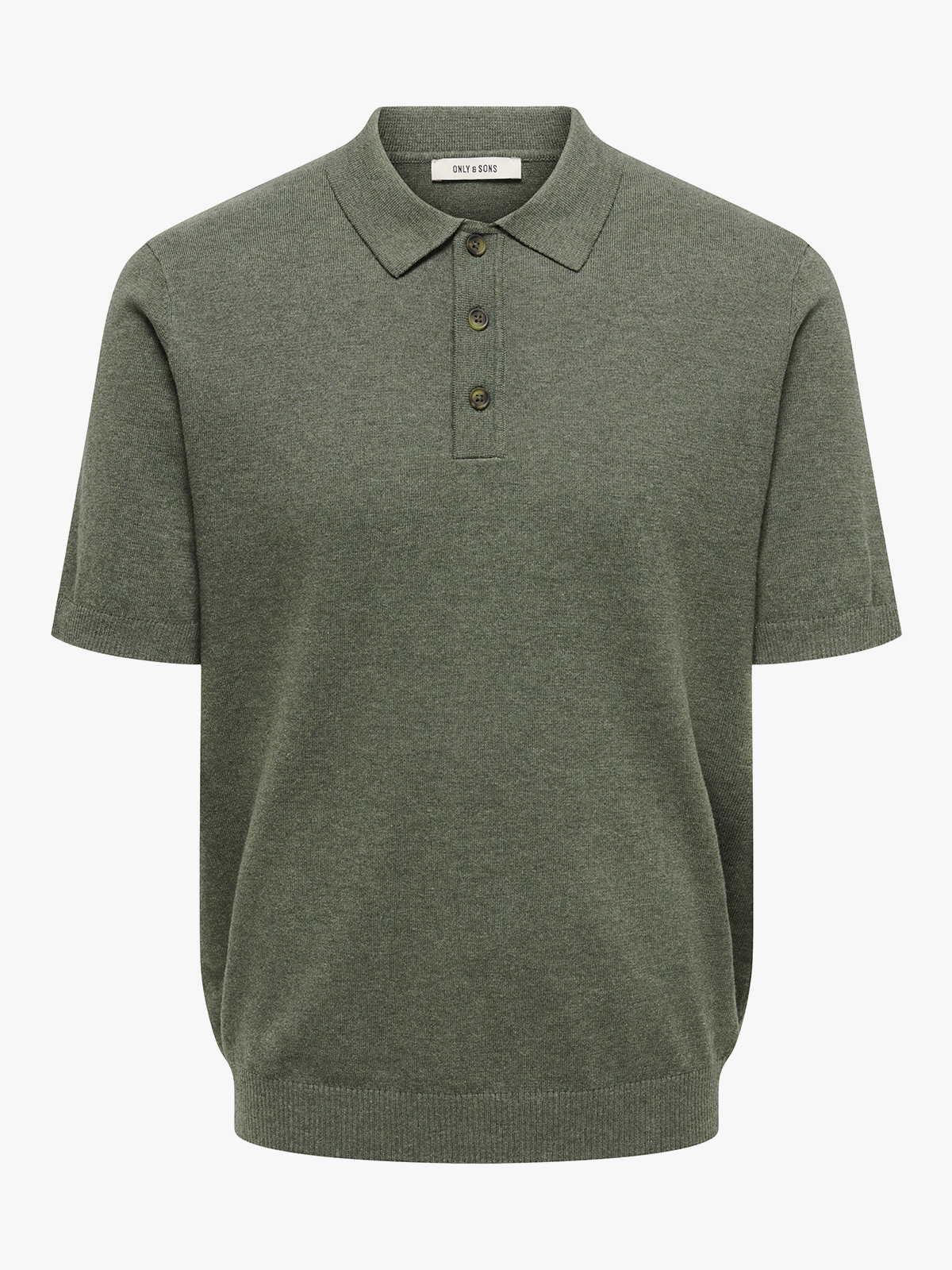 Only & Sons Loui Regular Short Sleeve Polo Knit Castor Grey