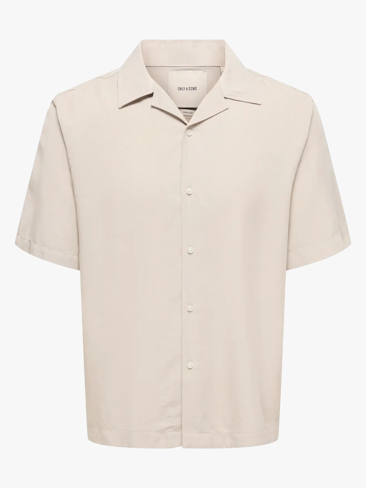 Only & Sons Peru Short Sleeve Reg Tencel Shirt Silver Lining