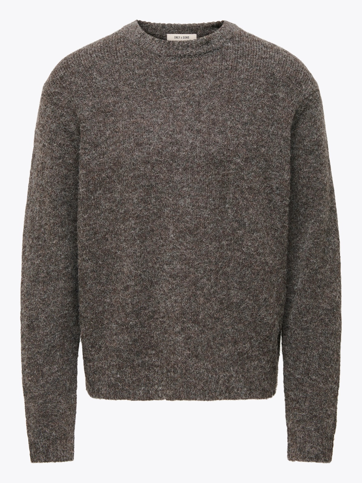 Only & Sons Hale Life Long Sleeve Relaxed Crew Knit Demitasse