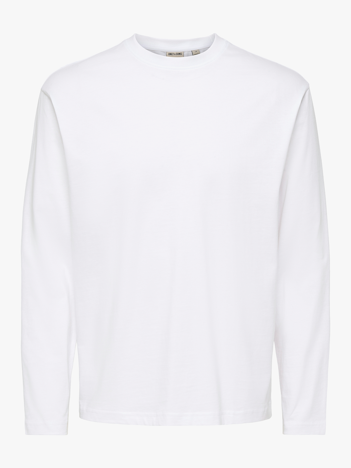 Only & Sons Fred Life Relax Long Sleeve Tee Bright White