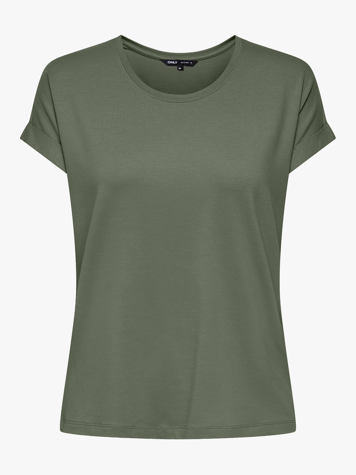 Only Moster Short Sleeve O-Neck Top Smokey Olive