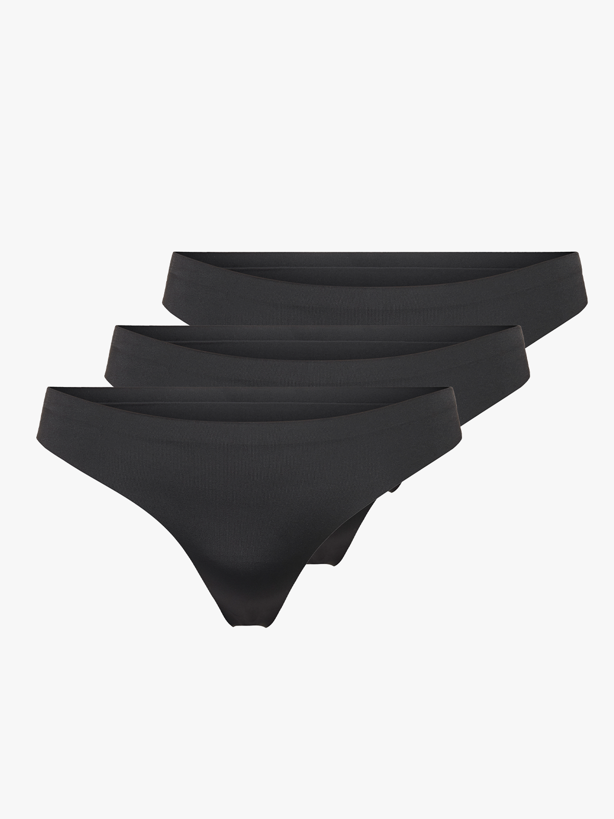 Only Tracy Bonded Thong 3-Pack Black