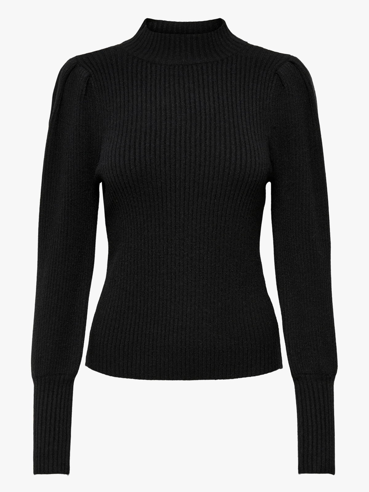 Sort Pullover Only Katia Long Sleeve Highneck Pullover Knit - Sort | Getinspired.no