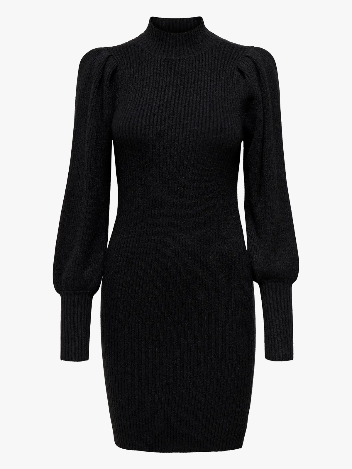 Only Katia Long Sleeve Dress Knit Black