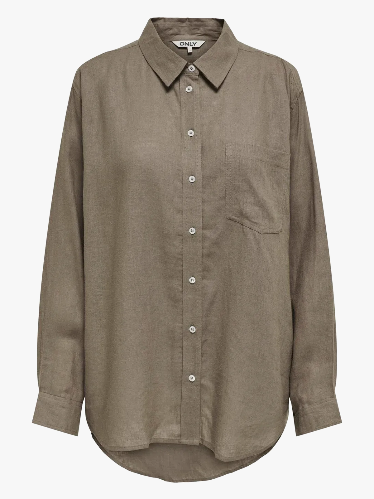 Only Tokyo Linen Blend Shirt Brindle