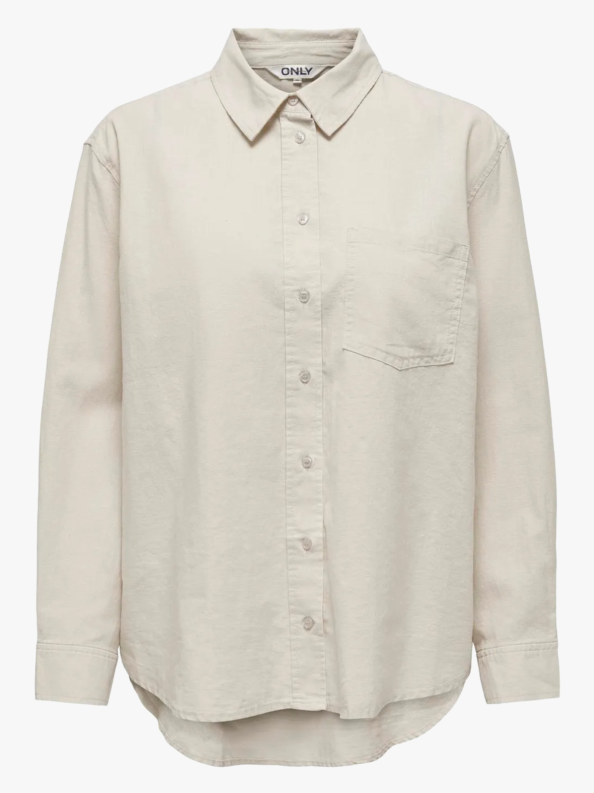 Only Tokyo Linen Blend Shirt Moonbeam