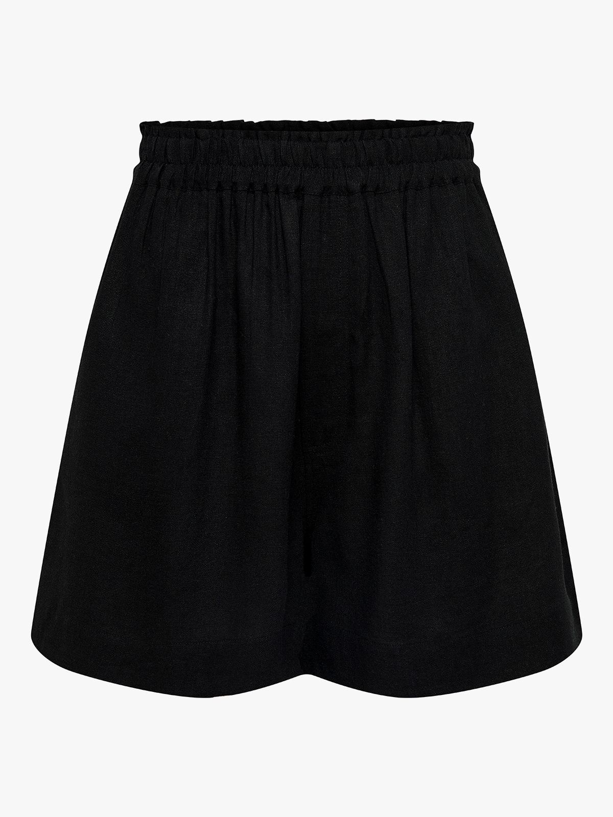 Only Tokyo Life High Waist Linen Blend Shorts Black